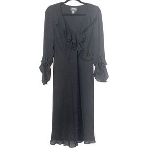 Lauren Ralph Lauren Black Midi Dress